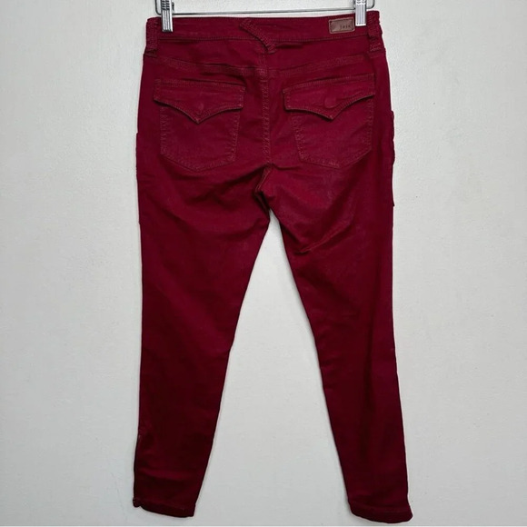 Joie Womens 27 Park Red Skinny Utility Cargo Crop Ankle Pants - Picture 15 of 15